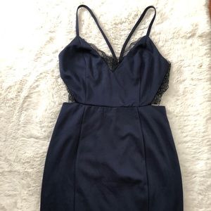 Lulu’s Black & Navy Dress!